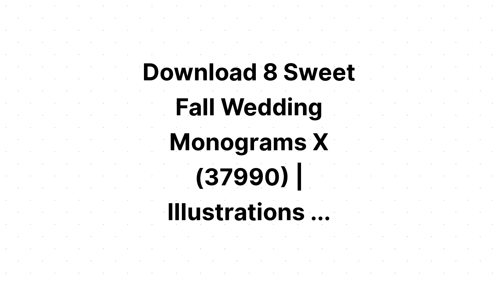 Download Fall Wedding Monogram Frame SVG File